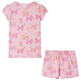 Pijama infantil de manga corta rosa claro 128 de , Pijamas de niños - Ref: Foro24-10442, Precio: 11,57 €, Descuento: %