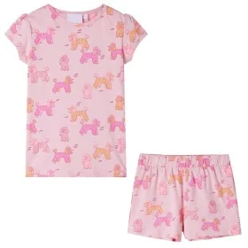 Light pink short-sleeved children's pajamas size 104 by , Children's pajamas - Ref: Foro24-10440, Price: 11,57 €, Discount: %