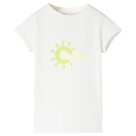 Camiseta infantil color crudo 140 de , Camisetas para niños - Ref: Foro24-11183, Precio: 7,99 €, Descuento: %