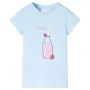 Camiseta infantil azul suave 128 de , Camisetas para niños - Ref: Foro24-11272, Precio: 8,19 €, Descuento: %