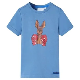 Camiseta infantil de manga corta azul medio 140 de , Camisetas para niños - Ref: Foro24-11878, Precio: 8,19 €, Descuento: %