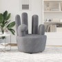 Sillón en forma de mano de terciopelo gris en Sillones | Comprar online en Foru.es
