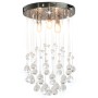 Lámpara de techo con cristales plateado esférica 3 bombillas G9 de vidaXL, Lámparas - Ref: Foro24-281575, Precio: 55,58 €, De...