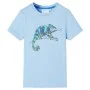 Camiseta infantil de manga corta azul claro 140 de , Camisetas para niños - Ref: Foro24-12018, Precio: 8,12 €, Descuento: %