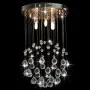 Lámpara de techo con cristales plateado esférica 3 bombillas G9 de vidaXL, Lámparas - Ref: Foro24-281575, Precio: 60,68 €, De...