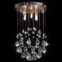Lámpara de techo con cristales plateado esférica 3 bombillas G9 de vidaXL, Lámparas - Ref: Foro24-281575, Precio: 55,58 €, De...