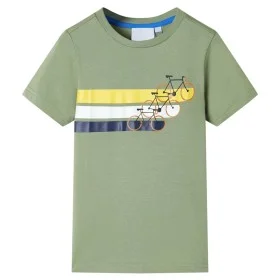 Camiseta infantil de manga corta caqui claro 128 de , Camisetas para niños - Ref: Foro24-12177, Precio: 8,19 €, Descuento: %