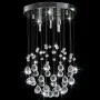 Lámpara de techo con cristales plateado esférica 3 bombillas G9 de vidaXL, Lámparas - Ref: Foro24-281575, Precio: 60,68 €, De...