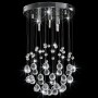 Lámpara de techo con cristales plateado esférica 3 bombillas G9 de vidaXL, Lámparas - Ref: Foro24-281575, Precio: 55,58 €, De...