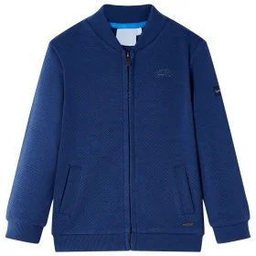 Sudadera infantil con cremallera azul marino 104 de , Camisetas para niños - Ref: Foro24-12140, Precio: 12,17 €, Descuento: %