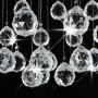 Lámpara de techo con cristales plateado esférica 3 bombillas G9 de vidaXL, Lámparas - Ref: Foro24-281575, Precio: 60,68 €, De...