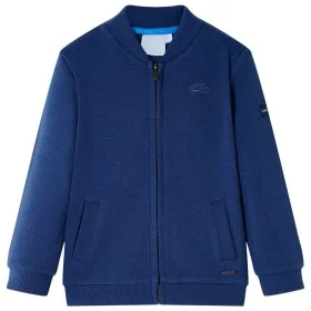 Sudadera infantil con cremallera azul marino 128 de , Camisetas para niños - Ref: Foro24-12142, Precio: 13,53 €, Descuento: %
