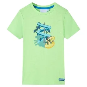 Camiseta infantil verde neón 128 de , Camisetas para niños - Ref: Foro24-12472, Precio: 7,99 €, Descuento: %