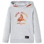 Sudadera infantil con capucha gris y naranja 140 de , Camisetas para niños - Ref: Foro24-12783, Precio: 12,74 €, Descuento: %