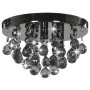 Lámpara de techo con cuentas ahumadas negro redonda G9 de vidaXL, Lámparas - Ref: Foro24-281581, Precio: 42,80 €, Descuento: %