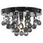 Lámpara de techo con cuentas ahumadas negro redonda G9 de vidaXL, Lámparas - Ref: Foro24-281581, Precio: 46,77 €, Descuento: %