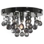 Lámpara de techo con cuentas ahumadas negro redonda G9 de vidaXL, Lámparas - Ref: Foro24-281581, Precio: 42,80 €, Descuento: %