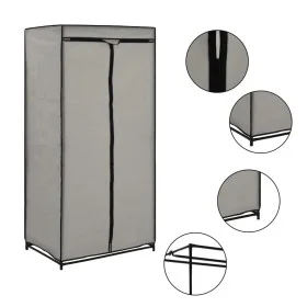 Armario gris 75x50x160 cm de vidaXL, Armarios roperos - Ref: Foro24-282440, Precio: 29,25 €, Descuento: %