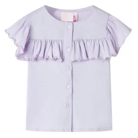 Camiseta infantil color lila 128 de , Camisetas para niños - Ref: Foro24-11522, Precio: 7,99 €, Descuento: %