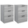 Mesitas de noche 2 unidades color gris Sonoma 40x36x65 cm de vidaXL, Mesitas de noche - Ref: Foro24-817054, Precio: 88,23 €, ...