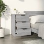 Mesitas de noche 2 unidades color gris Sonoma 40x36x65 cm de vidaXL, Mesitas de noche - Ref: Foro24-817054, Precio: 88,23 €, ...