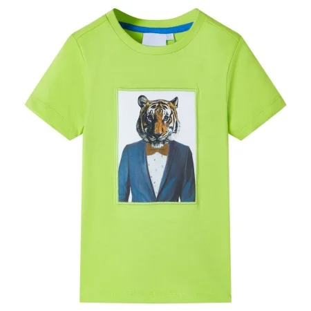 Camiseta de manga corta infantil color lima 116 de , Camisetas para niños - Ref: Foro24-11936, Precio: 8,32 €, Descuento: %