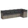 Set de muebles de jardín 6 pzas y cojines ratán sintético gris de , Conjuntos de jardín - Ref: Foro24-3217660, Precio: 360,80...