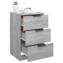 Mesitas de noche 2 unidades color gris Sonoma 40x36x65 cm de vidaXL, Mesitas de noche - Ref: Foro24-817054, Precio: 88,23 €, ...