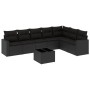 Set de sofás de jardín 8 piezas y cojines ratán sintético negro de , Conjuntos de jardín - Ref: Foro24-3219045, Precio: 499,3...