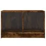 Mueble de TV con puertas de vidrio roble ahumado 68x37x42 cm de , Muebles TV - Ref: Foro24-836361, Precio: 38,08 €, Descuento: %
