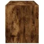 Mueble de TV con puertas de vidrio roble ahumado 68x37x42 cm de , Muebles TV - Ref: Foro24-836361, Precio: 38,08 €, Descuento: %