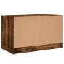 Mueble de TV con puertas de vidrio roble ahumado 68x37x42 cm de , Muebles TV - Ref: Foro24-836361, Precio: 38,41 €, Descuento: %