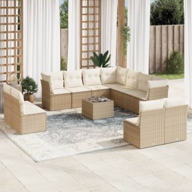 Set de sofás de jardín 12 pzas y cojines ratán sintético marrón de , Conjuntos de jardín - Ref: Foro24-3217828, Precio: 727,3...