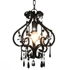 Lámpara de techo con cuentas plateado redonda E14 de vidaXL, Lámparas - Ref: Foro24-281594, Precio: 40,79 €, Descuento: %
