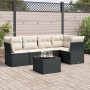 Set de sofás de jardín 6 piezas y cojines ratán sintético negro de , Conjuntos de jardín - Ref: Foro24-3249445, Precio: 371,9...
