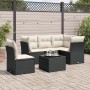 Set de sofás de jardín 6 piezas y cojines ratán sintético negro de , Conjuntos de jardín - Ref: Foro24-3249485, Precio: 371,9...