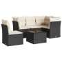 Set de sofás de jardín 6 piezas y cojines ratán sintético negro de , Conjuntos de jardín - Ref: Foro24-3249485, Precio: 371,9...