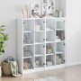 Estantería con puertas madera de ingeniería negro 136x37x142 cm de , Librerías y estanterías - Ref: Foro24-3206517, Precio: 2...