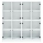 Estantería con puertas madera de ingeniería negro 136x37x142 cm de , Librerías y estanterías - Ref: Foro24-3206517, Precio: 2...