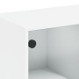 Estantería con puertas madera de ingeniería negro 136x37x142 cm de , Librerías y estanterías - Ref: Foro24-3206517, Precio: 2...