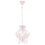 Lámpara de techo con cuentas rosa redonda E14 de vidaXL, Lámparas - Ref: Foro24-281595, Precio: 41,56 €, Descuento: %