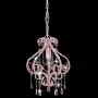 Lámpara de techo con cuentas rosa redonda E14 de vidaXL, Lámparas - Ref: Foro24-281595, Precio: 41,56 €, Descuento: %