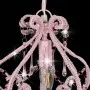 Lámpara de techo con cuentas rosa redonda E14 de vidaXL, Lámparas - Ref: Foro24-281595, Precio: 41,56 €, Descuento: %
