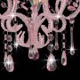 Lámpara de techo con cuentas rosa redonda E14 de vidaXL, Lámparas - Ref: Foro24-281595, Precio: 40,56 €, Descuento: %