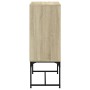 Armario auxiliar puertas de vidrio roble Sonoma 69x37x100 cm de , Aparadores - Ref: Foro24-836548, Precio: 74,64 €, Descuento: %