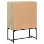 Armario auxiliar puertas de vidrio roble Sonoma 69x37x100 cm de , Aparadores - Ref: Foro24-836548, Precio: 74,64 €, Descuento: %