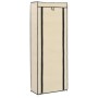 Mueble zapatero de tela con funda color crema 57x29x162 cm de vidaXL, Zapateros y organizadores de calzado - Ref: Foro24-2824...