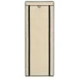 Mueble zapatero de tela con funda color crema 57x29x162 cm de vidaXL, Zapateros y organizadores de calzado - Ref: Foro24-2824...