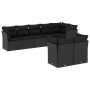 Set de sofás de jardín 8 piezas y cojines ratán sintético negro de , Conjuntos de jardín - Ref: Foro24-3217905, Precio: 531,0...