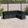 Set de sofás de jardín 6 piezas y cojines ratán sintético negro de , Conjuntos de jardín - Ref: Foro24-3249514, Precio: 399,4...